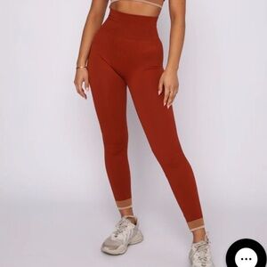 Sarah Day × White Fox Athletic Sahara Seamless Leggings Burnt Clay (SD x WFA)